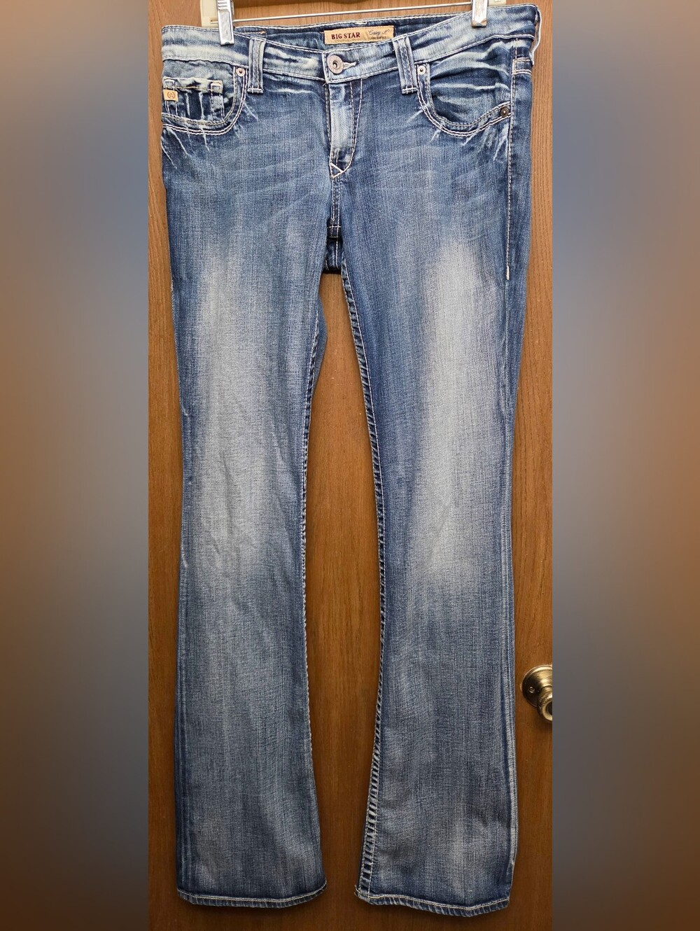 Big Star Casey K Low Rise Bootcut Jeans Blue Waist 30